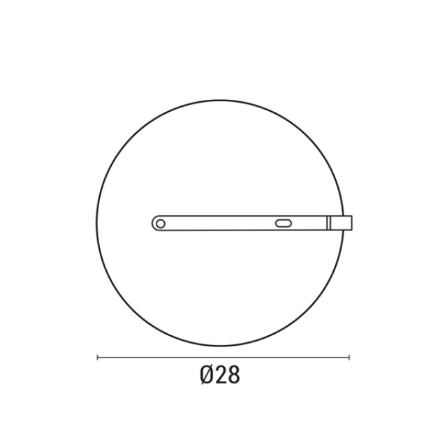 ΠΛAΦΟΝΙΕΡΑ ΣΤΡΟΓΓΥΛΗ LED 26W 4000K Φ30 IP54 ΛΕΥΚΗ ARTE ILLUMINA ΠΛAΦΟΝΙΕΡΑ ΣΤΡΟΓΓΥΛΗ LED 26W 4000K Φ30 IP54 ΛΕΥΚΗ ARTE ILLUMINA