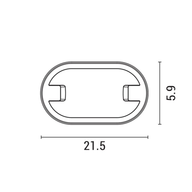 ΑΠΛΙΚΑ ΟΒΑΛ LED 15W 4000K 215X125X59mm IP65 ΛΕΥΚΟ-ΜΑΥΡΟ ARTE ILLUMINA ΑΠΛΙΚΑ ΟΒΑΛ LED 15W 4000K 215X125X59mm IP65 ΛΕΥΚΟ-ΜΑΥΡΟ ARTE ILLUMINA