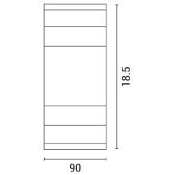 ΑΠΛΙΚΑ ΤΟΙΧΟΥ LED 5W 90X40X185 3000K IP54 ΜΑΥΡΗ PRO ARTE ILLUMINA ΑΠΛΙΚΑ ΤΟΙΧΟΥ LED 5W 90X40X185 3000K IP54 ΜΑΥΡΗ PRO ARTE ILLUMINA