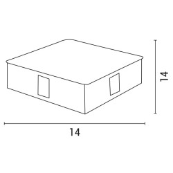 ΦΩΤΙΣΤΙΚΟ ΤΟΙΧΟΥ LED ΤΕΤΡΑΓΩΝΟ 3X4W Φ140X140X45 3000K IP44 ΛΕΥΚΟ PLUS ARTE ILLUMINA ΦΩΤΙΣΤΙΚΟ ΤΟΙΧΟΥ LED ΤΕΤΡΑΓΩΝΟ 3X4W Φ140X140X45 3000K IP44 ΛΕΥΚΟ PLUS ARTE ILLUMINA