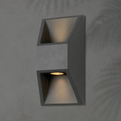 ΦΩΤΙΣΤΙΚΟ ΤΟΙΧΟΥ ΑΛΟΥΜΙΝΙΟΥ 2X1W 164X82X54.5mm ΓΡΑΦΙΤΗΣ ARTE ILLUMINA ΦΩΤΙΣΤΙΚΟ ΤΟΙΧΟΥ ΑΛΟΥΜΙΝΙΟΥ 2X1W 164X82X54.5mm ΓΡΑΦΙΤΗΣ ARTE ILLUMINA