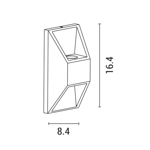 ΦΩΤΙΣΤΙΚΟ ΤΟΙΧΟΥ ΑΛΟΥΜΙΝΙΟΥ 2X1W 164X82X54.5mm ΓΡΑΦΙΤΗΣ ARTE ILLUMINA ΦΩΤΙΣΤΙΚΟ ΤΟΙΧΟΥ ΑΛΟΥΜΙΝΙΟΥ 2X1W 164X82X54.5mm ΓΡΑΦΙΤΗΣ ARTE ILLUMINA