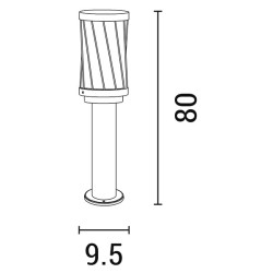 ΚΟΛΩΝΑΚΙ ΔΑΠΕΔΟΥ ΠΛΕΓΜΑ ΜΕΤΑΛΛΙΚΟ E27 95X95X800 IP44 ΜΑΥΡΟ ARTE ILLUMINA ΚΟΛΩΝΑΚΙ ΔΑΠΕΔΟΥ ΠΛΕΓΜΑ ΜΕΤΑΛΛΙΚΟ E27 95X95X800 IP44 ΜΑΥΡΟ ARTE ILLUMINA