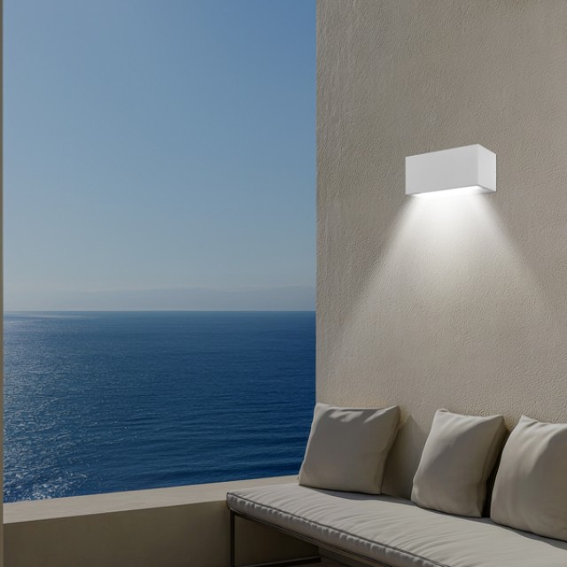 ΑΠΛΙΚΑ ΤΟΙΧΟΥ 2XΕ27 250X110X10 IP54 ΛΕΥΚΗ  UP DOWN ARTE ILLUMINA AMIGO ΑΠΛΙΚΑ ΤΟΙΧΟΥ 2XΕ27 250X110X10 IP54 ΛΕΥΚΗ  UP DOWN ARTE ILLUMINA AMIGO