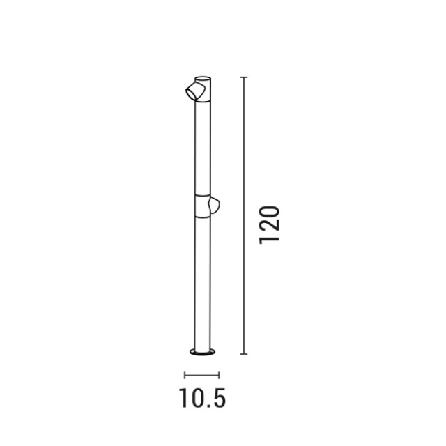 ΚΟΛΩΝΑΚΙ ΑΛΟΥΜΙΝΙΟΥ 2Χ5W Φ55XH:1200mm IP65 3000K ΜΑΥΡΟ ARTE ILLUMINA ΚΟΛΩΝΑΚΙ ΑΛΟΥΜΙΝΙΟΥ 2Χ5W Φ55XH:1200mm IP65 3000K ΜΑΥΡΟ ARTE ILLUMINA