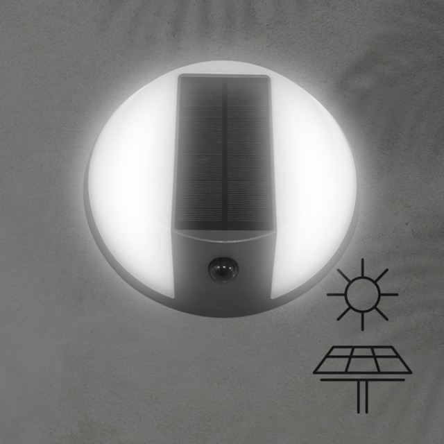 ΑΠΛΙΚΑ ΣΤΡΟΓΓΥΛΗ ΜΕ ΗΛΙΑΚΟ PANEL ΜΑΥΡΟ 5W 500LM 4000Κ IP54 ARTE ILLUMINA ΑΠΛΙΚΑ ΣΤΡΟΓΓΥΛΗ ΜΕ ΗΛΙΑΚΟ PANEL ΜΑΥΡΟ 5W 500LM 4000Κ IP54 ARTE ILLUMINA