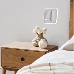 ΑΠΛΙΚΑ ΚΡΕΒΑΤΙΟΥ ΑΝΑΓΝΩΣΗΣ  LED 11W & 3W 910Lm  3000K ΛΕΥΚΟ ARTE ILLUMINA IRIS 2