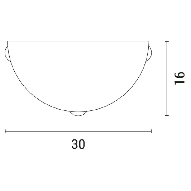 ΑΠΛΙΚΑ ΤΟΙΧΟΥ Φ30 1XΕ27 Max 15W ΛΕΥΚΟ-ΝΙΚΕΛ  ARTE ILLUMINA LEIA