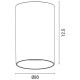 ΦΩΤΙΣΤΙΚΟ ΟΡΟΦΗΣ ΚΥΛΙΝΔΡΟΣ ΠΛΑΣΤΙΚΟ GU10 Φ80X125 ΛΕΥΚΟ ARTE ILLUMINA