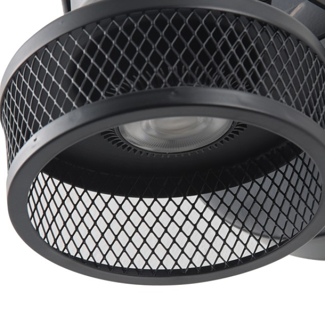 ΣΠΟΤ ΟΡΟΦΗΣ ΜΕ ΔΙΧΤΥ GU10 165X100X152mm ΜΑΥΡΟ ARTE ILLUMINA SOLUN
