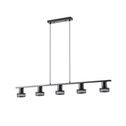 ΣΠΟΤ ΟΡΟΦΗΣ ΜΕ ΔΙΧΤΥ ΠΕΝΤΑΠΛΟ E27 Max 15w 1180X100X1180mm ΜΑΥΡΟ ARTE ILLUMINA SOLUN
