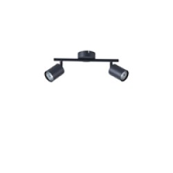 ΣΠΟΤ ΜΕΤΑΛΛΙΚΟ ΔΙΦΩΤΟ 2XGU10 Max 7W 300X80X155mm ΜΑΥΡΟ ARTE ILLUMINA OLYMP