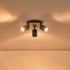 ΣΠΟΤ ΜΕΤΑΛΛΙΚΟ 3ΦΩΤΟ 3XGU10 Max 7w Φ180X135mm  ΜΑΥΡΟ ARTE ILLUMINA OLYMP