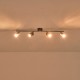 ΣΠΟΤ ΜΕΤΑΛΛΙΚΟ 4ΦΩΤΟ 4XGU10  Max 7W 790X80X165mm ΜΑΥΡΟ ARTE ILLUMINA OLYMP