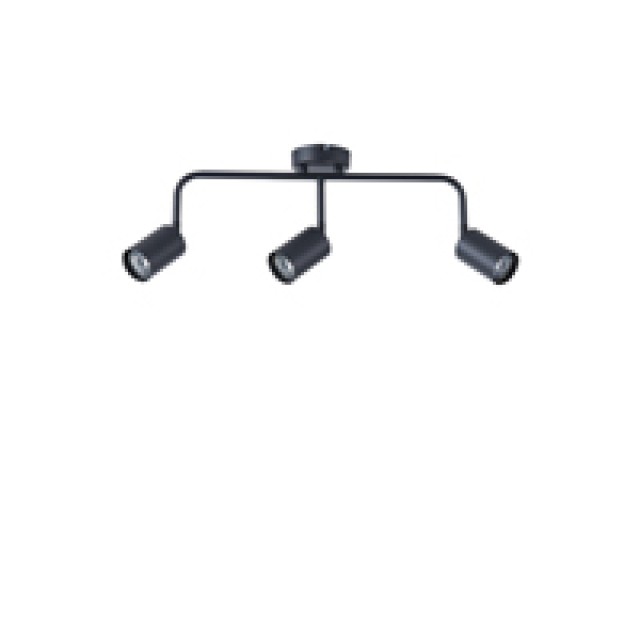 ΣΠΟΤ ΜΕΤΑΛΛΙΚΟ 3ΦΩΤΟ 3XGU10 Max 7w 500X90X230mm ΜΑΥΡΟ ARTE ILLUMINA OLYMP