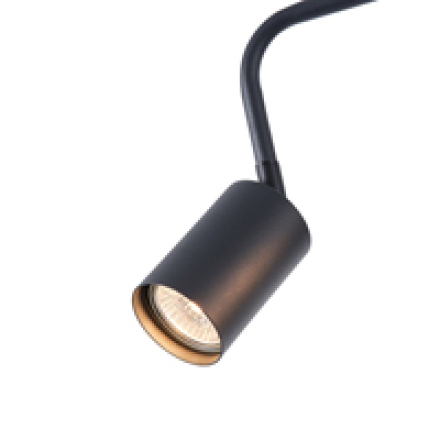ΣΠΟΤ ΜΕΤΑΛΛΙΚΟ 3ΦΩΤΟ 3XGU10 Max 7w 500X90X230mm ΜΑΥΡΟ ARTE ILLUMINA OLYMP