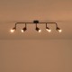 ΣΠΟΤ ΜΕΤΑΛΛΙΚΟ 5ΦΩΤΟ 5XGU10 Max 7W  800X90X230mm ΜΑΥΡΟ ARTE ILLUMINA OLYMP