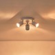 ΣΠΟΤ ΜΕΤΑΛΛΙΚΟ 3ΦΩΤΟ 3XGU10 Max 7w  Φ180X135mm ΛΕΥΚΟ ARTE ILLUMINA OLYMP
