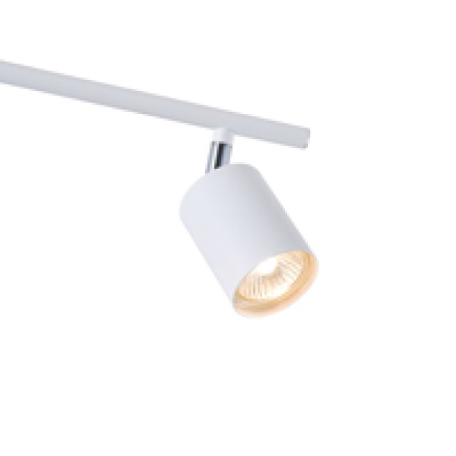 ΣΠΟΤ ΜΕΤΑΛΛΙΚΟ 4ΦΩΤΟ 4XGU10 Max 7W  790X80X165mm ΛΕΥΚΟ ARTE ILLUMINA OLYMP