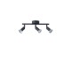 ΣΠΟΤ ΚΙΝΗΤΟ 3ΦΩΤΟ ΜΕΤΑΛΛΙΚΟ ΜΑΥΡΟ 3XGU10 Max 7w 300X80X125mm ARTE ILLUMINA VORRAS
