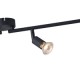 ΣΠΟΤ ΚΙΝΗΤΟ 4ΦΩΤΟ  ΜΕΤΑΛΛΙΚΟ Max 7W 4XGU10 600X80X130mm ΜΑΥΡΟ ARTE ILLUMINA VORRAS