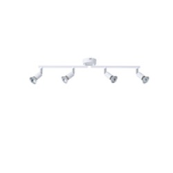 ΣΠΟΤ ΚΙΝΗΤΟ 3ΦΩΤΟ ΜΕΤΑΛΛΙΚΟ ΛΕΥΚΟ 3XGU10 Max 7w 300X80X125mm ARTE ILLUMINA VORRAS