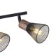 ΣΠΟΤ ΜΑΥΡΟ ΜΕ ΞΥΛΟ ΚΑΙ ΔΙΧΤΥ 3XE14 390X80X145mm ARTE ILLUMINA MESHY