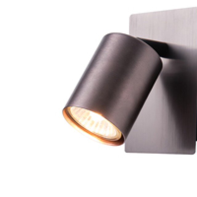 ΣΠΟΤ ΑΛΟΥΜΙΝΙΟΥ 1XGU10 Max 7W  120X80X120mm ΓΚΡΙ ARTE ILLUMINA LUXY