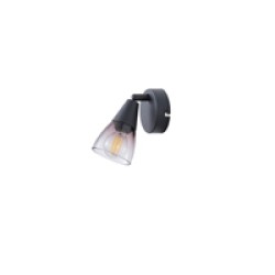 ΣΠΟΤ ΜΕΤΑΛΛΙΚΟ ΜΕ SMOKY ΓΥΑΛΙ 1XE14 MAX 7W  D80XH165mm ARTE ILLUMINA CLASSY