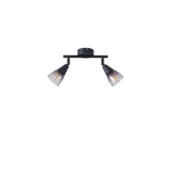 ΣΠΟΤ ΜΕΤΑΛΛΙΚΟ ΜΕ SMOKY ΓΥΑΛΙ 2ΦΩΤΟ 2XE14 MAX 7W  220X80X165mm ARTE ILLUMINA CLASSY
