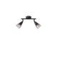 ΣΠΟΤ ΜΕΤΑΛΛΙΚΟ ΜΕ SMOKY ΓΥΑΛΙ 2ΦΩΤΟ 2XE14  220X80X165mm ARTE ILLUMINA CLASSY