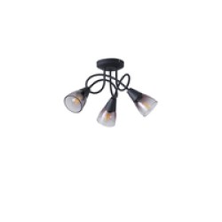 ΣΠΟΤ ΜΕΤΑΛΛΙΚΟ ΜΕ SMOKY ΓΥΑΛΙ ΤΡΙΦΩΤΟ 3XE14 MAX 7W D380XH185mm ARTE ILLUMINA CLASSY
