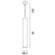 ΦΩΤΙΣΤΙΚΟ ΚΡΕΜΑΣΤΟ ΚΥΛΙΝΔΡΟΣ E27 Max 15w 1M Φ65X400 ΜΑΥΡΟ ARTE ILLUMINA ANNULAR ΦΩΤΙΣΤΙΚΟ ΚΡΕΜΑΣΤΟ ΚΥΛΙΝΔΡΟΣ E27 Max 15w 1M Φ65X400 ΜΑΥΡΟ ARTE ILLUMINA ANNULAR