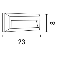 ΑΠΛΙΚΑ ΤΟΙΧΟΥ LED SLIM 2W IP65 220-240V 3000K 230X80X27mm ΓΚΡΙ PRO ARTE ILLUMINA ΑΠΛΙΚΑ ΤΟΙΧΟΥ LED SLIM 2W IP65 220-240V 3000K 230X80X27mm ΓΚΡΙ PRO ARTE ILLUMINA