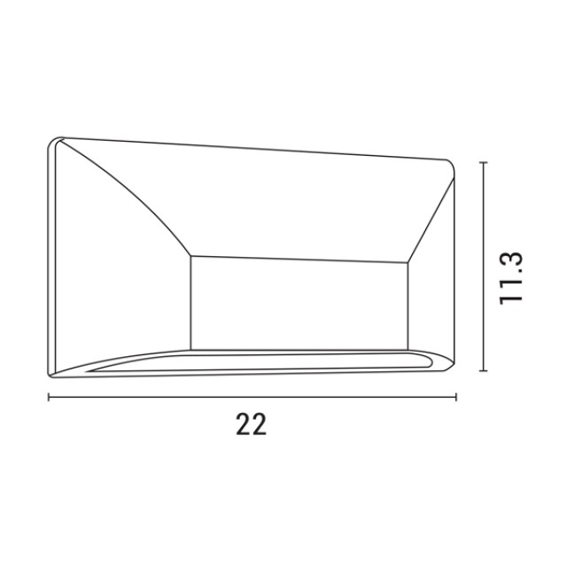 ΑΠΛΙΚΑ ΤΟΙΧΟΥ LED SLIM 6W IP65 220-240V 4000K 220X51X113mm ΓΚΡΙ PRO ARTE ILLUMINA ΑΠΛΙΚΑ ΤΟΙΧΟΥ LED SLIM 6W IP65 220-240V 4000K 220X51X113mm ΓΚΡΙ PRO ARTE ILLUMINA