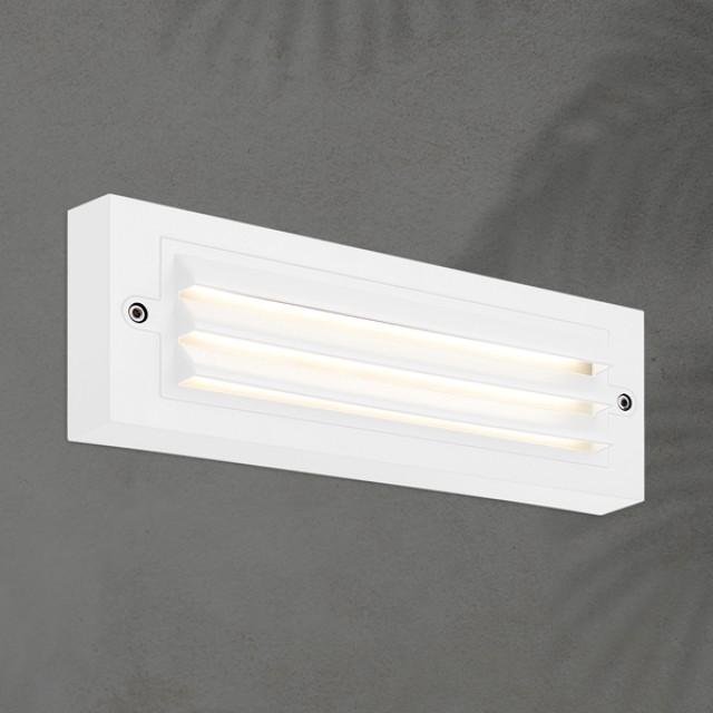 ΦΩΤΙΣΤΙΚΟ ΤΟΙΧΟΥ ΜΕ ΓΡΙΛΙΕΣ LED 6W 255X42X90 3CCT IP65 ΛΕΥΚΟ ARTE ILLUMINA SENARIO ΦΩΤΙΣΤΙΚΟ ΤΟΙΧΟΥ ΜΕ ΓΡΙΛΙΕΣ LED 6W 255X42X90 3CCT IP65 ΛΕΥΚΟ ARTE ILLUMINA SENARIO