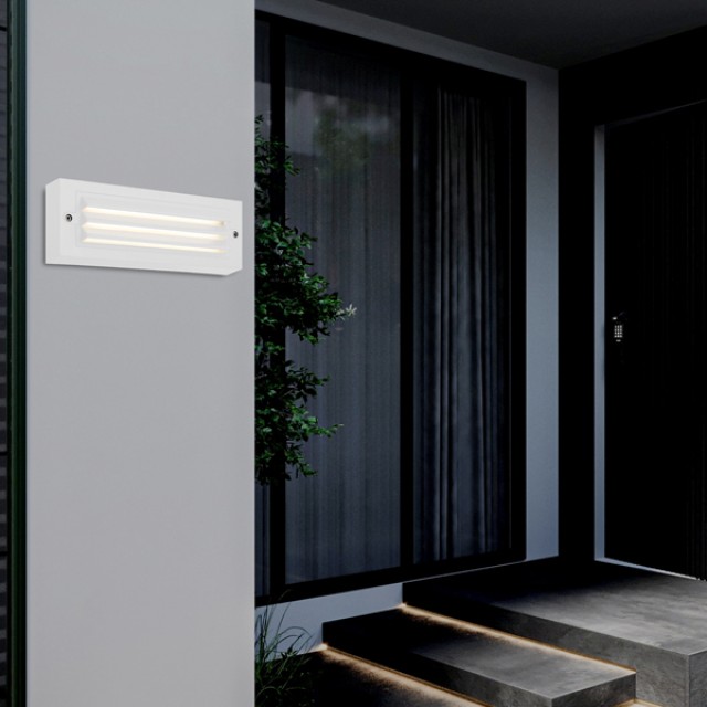 ΦΩΤΙΣΤΙΚΟ ΤΟΙΧΟΥ ΜΕ ΓΡΙΛΙΕΣ LED 6W 255X42X90 3CCT IP65 ΛΕΥΚΟ ARTE ILLUMINA SENARIO ΦΩΤΙΣΤΙΚΟ ΤΟΙΧΟΥ ΜΕ ΓΡΙΛΙΕΣ LED 6W 255X42X90 3CCT IP65 ΛΕΥΚΟ ARTE ILLUMINA SENARIO