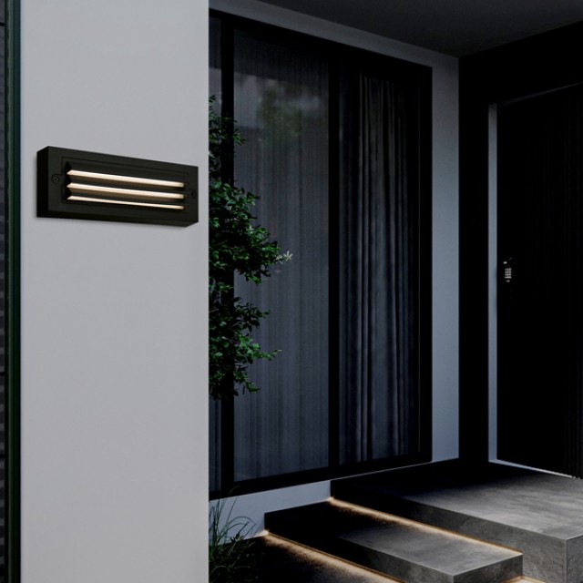 ΦΩΤΙΣΤΙΚΟ ΤΟΙΧΟΥ ΜΕ ΓΡΙΛΙΕΣ LED 6W 255X42X90 3CCT IP65 ΜΑΥΡΟ ARTE ILLUMINA SENARIO ΦΩΤΙΣΤΙΚΟ ΤΟΙΧΟΥ ΜΕ ΓΡΙΛΙΕΣ LED 6W 255X42X90 3CCT IP65 ΜΑΥΡΟ ARTE ILLUMINA SENARIO