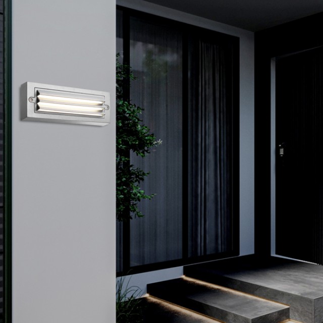 ΦΩΤΙΣΤΙΚΟ ΤΟΙΧΟΥ ΜΕ ΓΡΙΛΙΕΣ LED 6W 255X42X90 3CCT IP65 ΓΚΡΙ ARTE ILLUMINA SENARIO ΦΩΤΙΣΤΙΚΟ ΤΟΙΧΟΥ ΜΕ ΓΡΙΛΙΕΣ LED 6W 255X42X90 3CCT IP65 ΓΚΡΙ ARTE ILLUMINA SENARIO