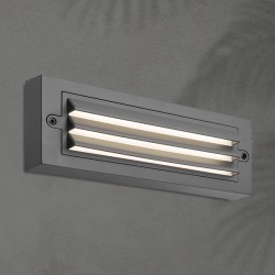 ΦΩΤΙΣΤΙΚΟ ΤΟΙΧΟΥ ΜΕ ΓΡΙΛΙΕΣ LED 6W 255X42X90 3CCT IP65 ΓΡΑΦΙΤΗΣ ARTE ILLUMINA SENARIO ΦΩΤΙΣΤΙΚΟ ΤΟΙΧΟΥ ΜΕ ΓΡΙΛΙΕΣ LED 6W 255X42X90 3CCT IP65 ΓΡΑΦΙΤΗΣ ARTE ILLUMINA SENARIO