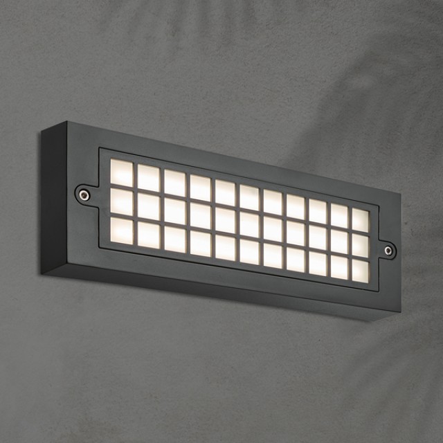 ΦΩΤΙΣΤΙΚΟ ΤΟΙΧΟΥ  LED 6W 255X30X90 3CCT IP65 ΓΡΑΦΙΤΗΣ ARTE ILLUMINA SENARIO ΦΩΤΙΣΤΙΚΟ ΤΟΙΧΟΥ  LED 6W 255X30X90 3CCT IP65 ΓΡΑΦΙΤΗΣ ARTE ILLUMINA SENARIO
