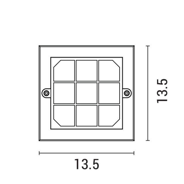 ΦΩΤΙΣΤΙΚΟ ΤΟΙΧΟΥ LED 6W 135X135X32 3CCT IP65 ΓΚΡΙ ARTE ILLUMINA SENARIO ΦΩΤΙΣΤΙΚΟ ΤΟΙΧΟΥ LED 6W 135X135X32 3CCT IP65 ΓΚΡΙ ARTE ILLUMINA SENARIO