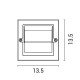 ΦΩΤΙΣΤΙΚΟ ΤΟΙΧΟΥ LED 6W 135X135X55 3CCT IP65 ΛΕΥΚΟ  ARTE ILLUMINA SENARIO ΦΩΤΙΣΤΙΚΟ ΤΟΙΧΟΥ LED 6W 135X135X55 3CCT IP65 ΛΕΥΚΟ  ARTE ILLUMINA SENARIO
