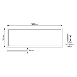 ΦΩΤΙΣΤΙΚΟ ΧΩΝΕΥΤΟ BACKLIGΗΤ PRO UGR19 120X30  32W 6500Κ 220-240V ΛΕΥΚΟ