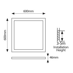 ΦΩΤΙΣΤΙΚΟ ΧΩΝΕΥΤΟ BACKLIGΗΤ PLUS UGR19 60X60  36W 4000Κ 220-240V ΛΕΥΚΟ