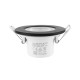 ΣΠΟΤ ΧΩΝΕΥΤΟ ΣΤΕΓΑΝΟ ΣΤΑΘΕΡΟ 5.5W Φ90 TRIAC 3CCT IP65 ΛΕΥΚΟ +ΜΑΥΡΟ ΚΑΠΑΚΙ