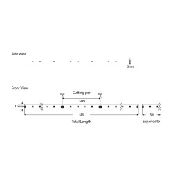 ΤΑΙΝΙΑ LED 5M 10W 24V 3000K IP68 PRO