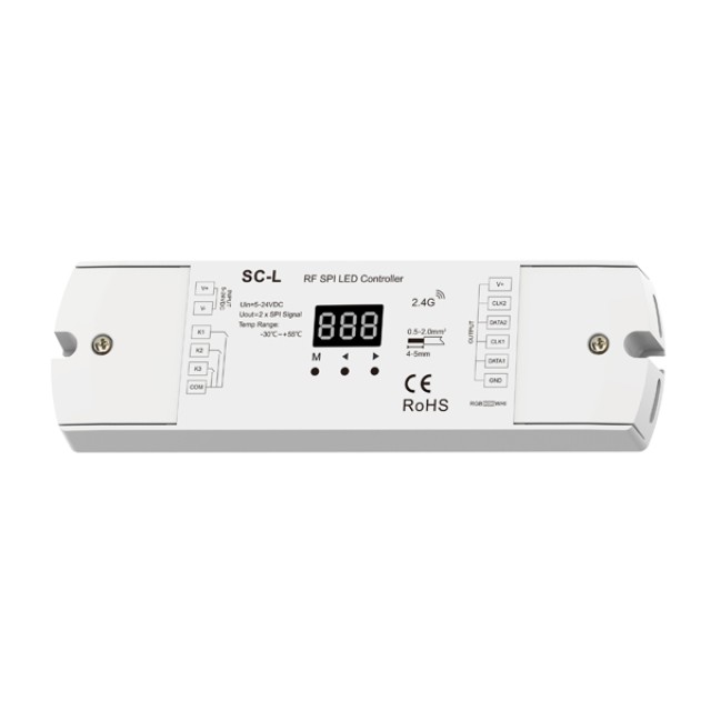 SPI RF CONTROLLER (PIXEL) \'\'SC-L\'\' 2 ΕΞΟΔΟΙ 5-24VDC