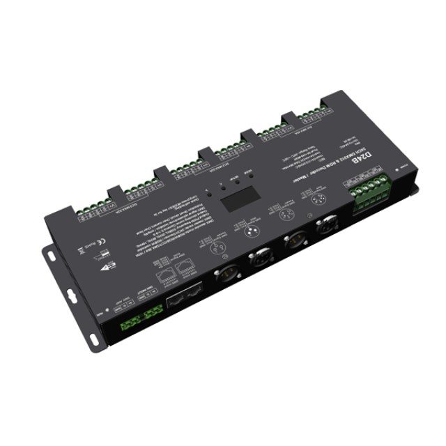 DMX512/RDM DECODER "D24B" RGBW 12-24VDC/24CH*4A
