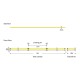 ΤΑΙΝΙΑ LED COB 5M 12W 24V ΚΟΚΚΙΝΟ 480L/M IP44 PRO